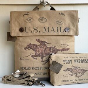 American Glory Pony Express Backpack Crossbody And Clutch New Without Tag 🏷️